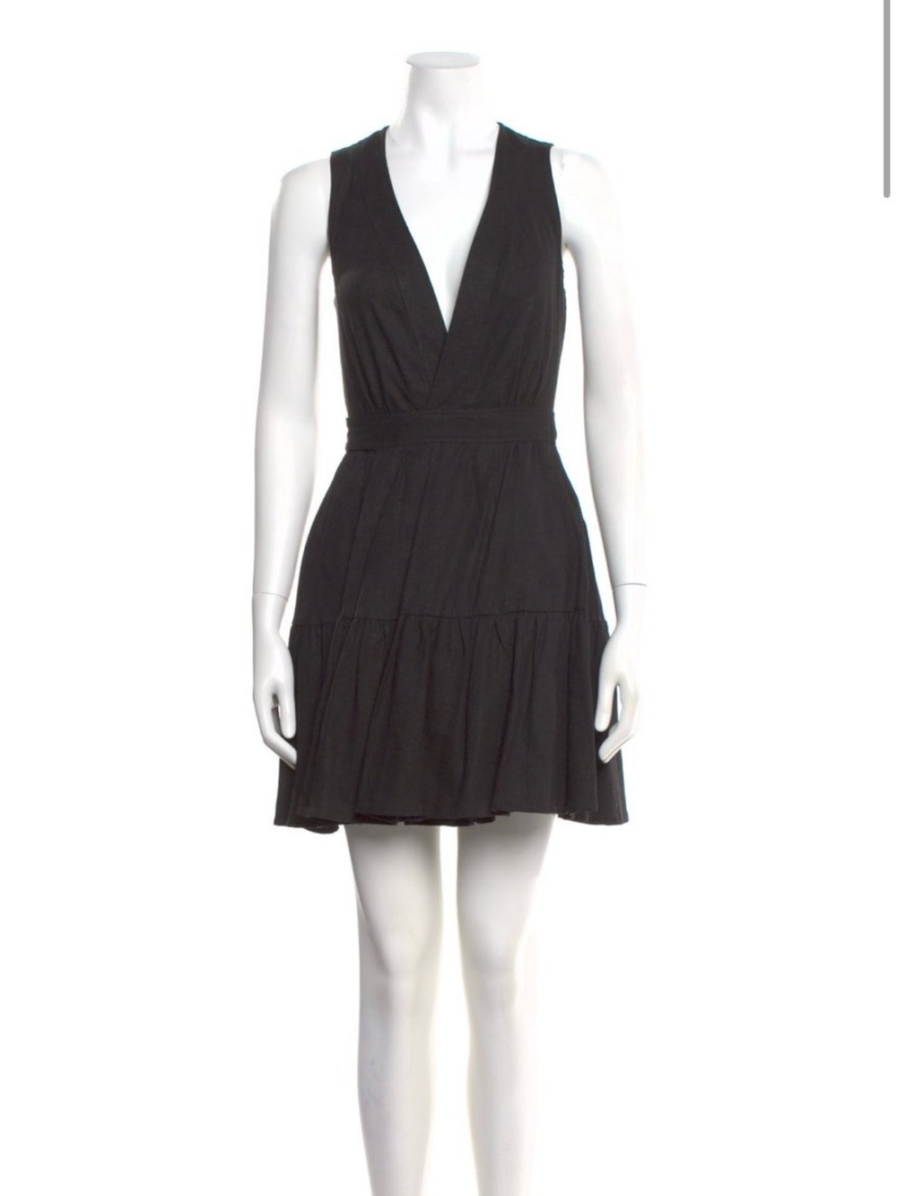 Christian Lacroix - Sleeveless V-Neck Tiered Mini Dress